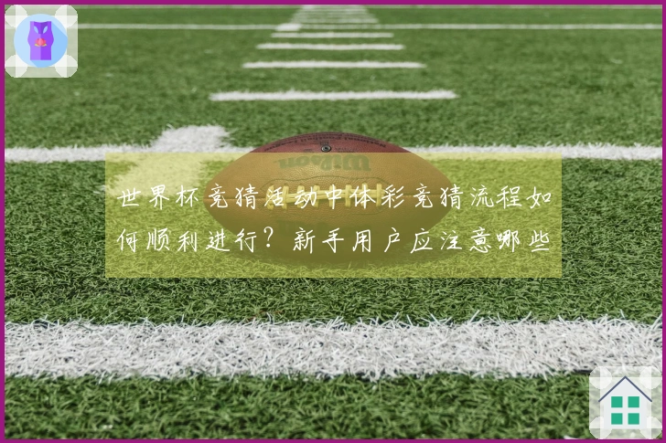 世界杯竞猜活动中体彩竞猜流程如何顺利进行？新手用户应注意哪些细节？