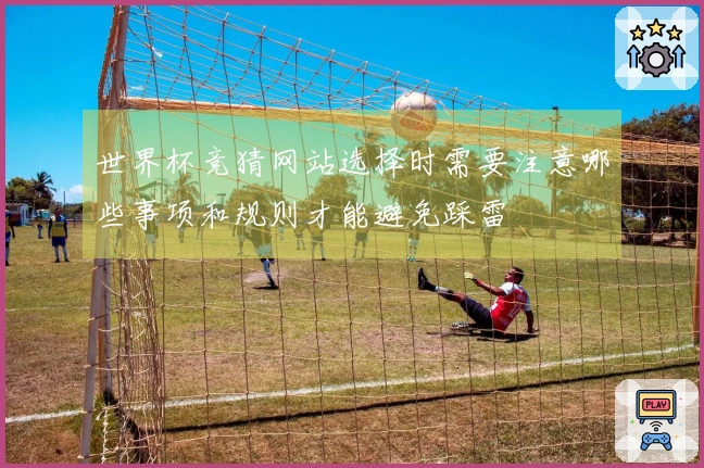 世界杯竞猜网站选择时需要注意哪些事项和规则才能避免踩雷